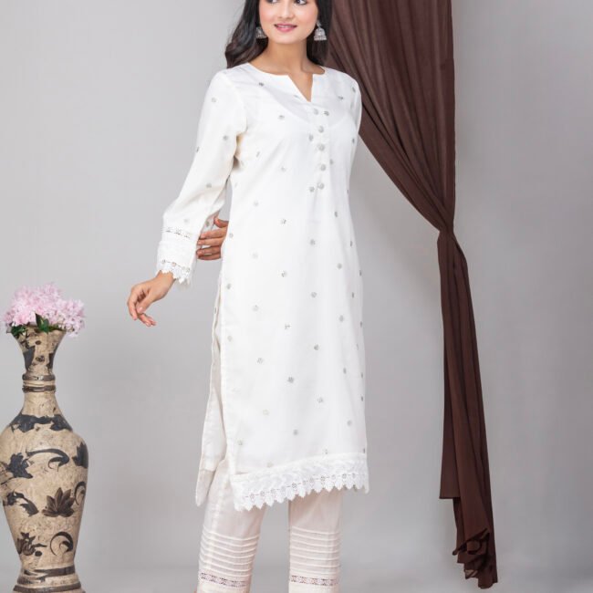 white Chudidar fashion shoot showcasing latest ethnic wear trends